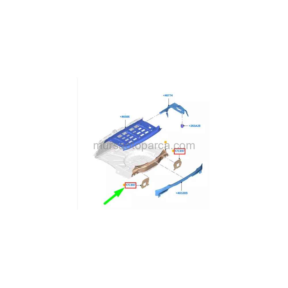 Focus Arka Tampon Takviyesi Sol 5D 04- 