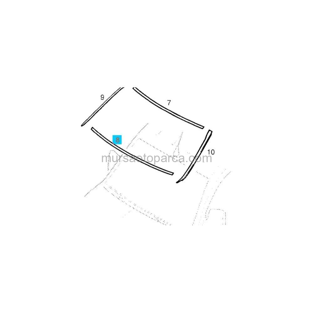 Opel Combo C 2002 Sonrası Ön Cam Alt Cıtası 110206 