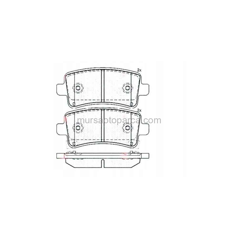 Opel İnsignia A 2009 Sonrası Arka Balata 1605223