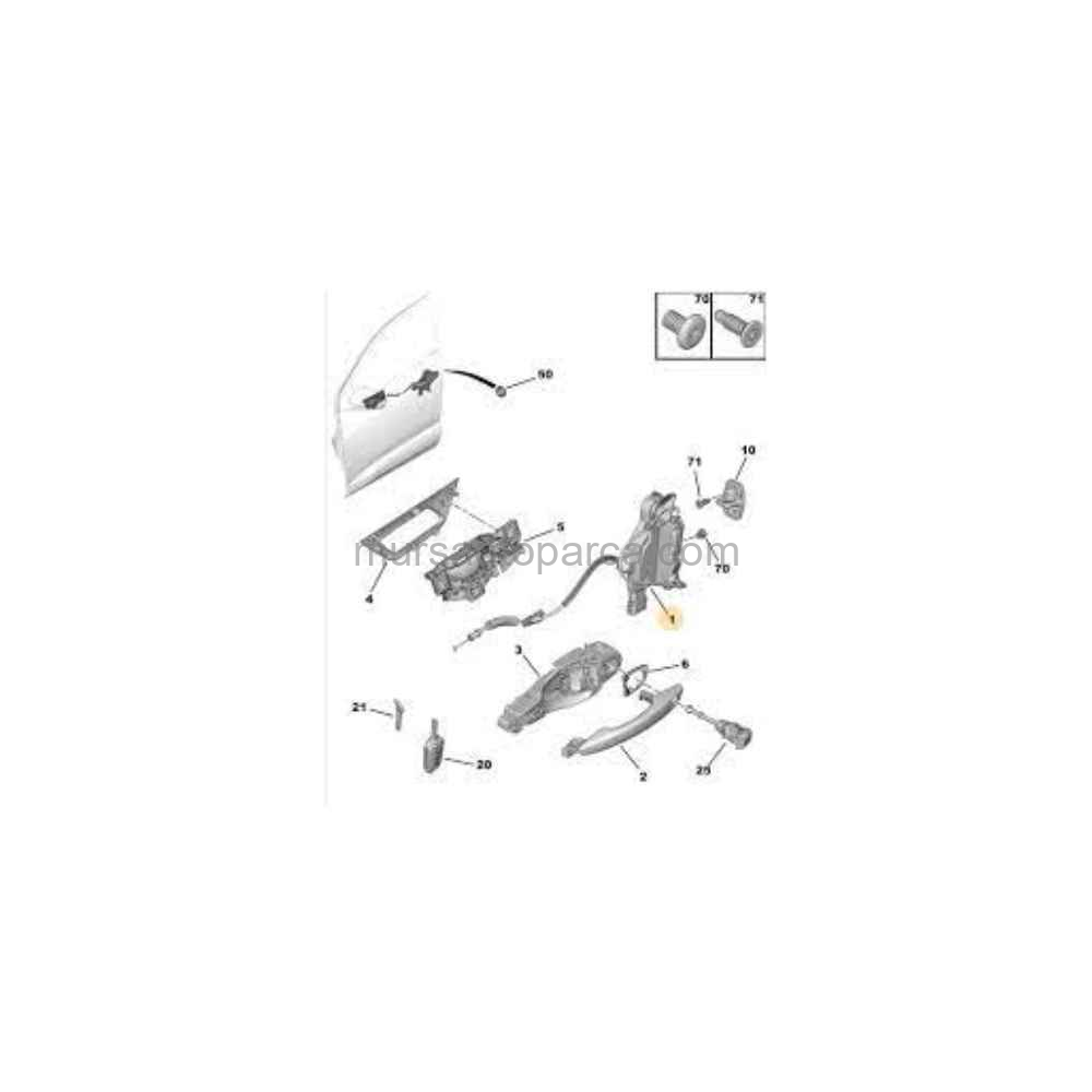 3008/5008 Kapı Kilidi Ön Sol 2016- 