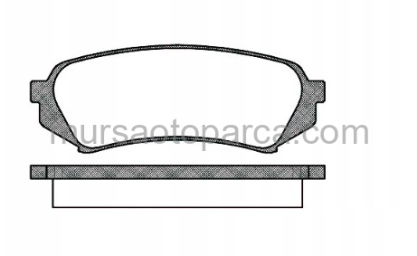 Land Cruiser 1998-2007 Arka Fren Balatası 446660070