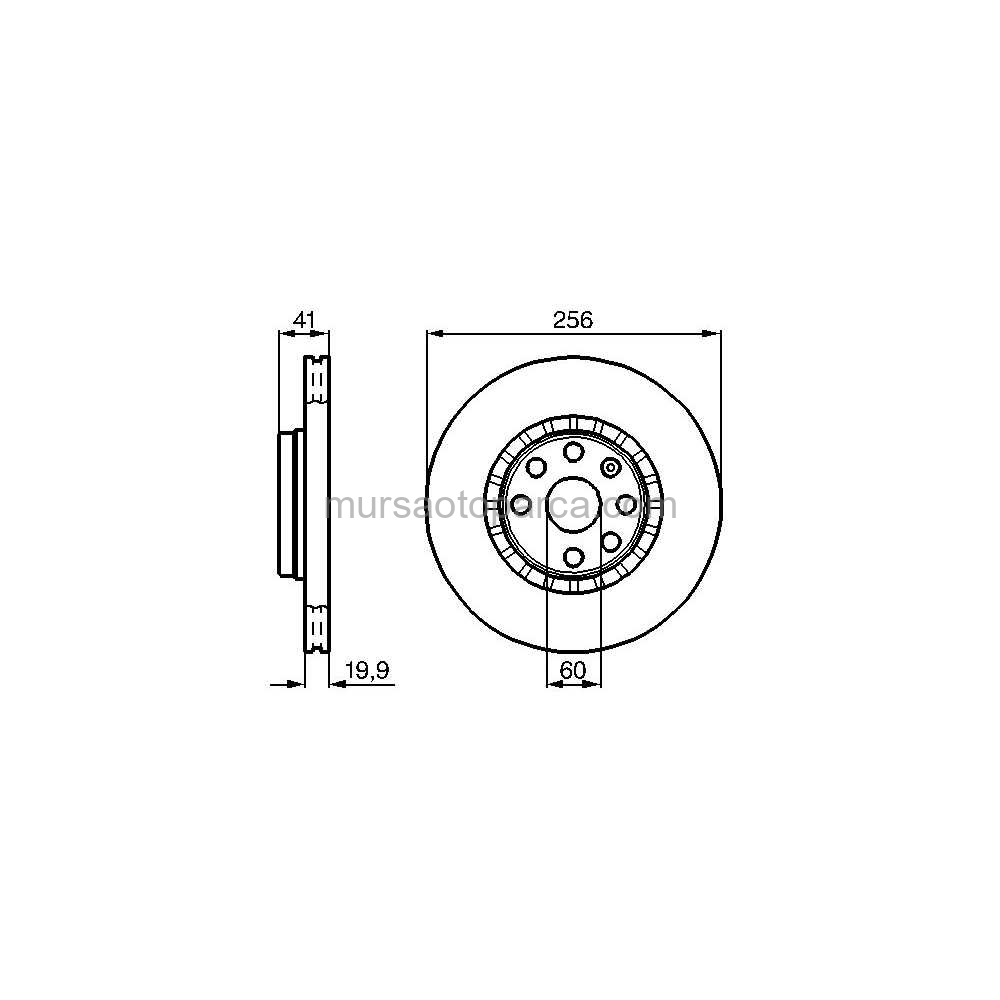 Vectra A/Astra F/Corsa B Ön Fren Diski 96-01 569055