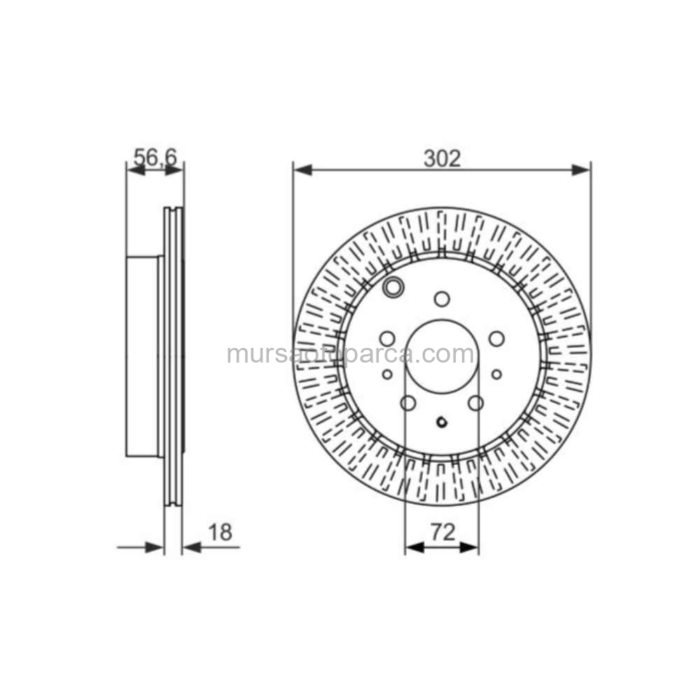 Cx7 Er Fren Diski Arka . 06- Bch 0987 L528-26-251 