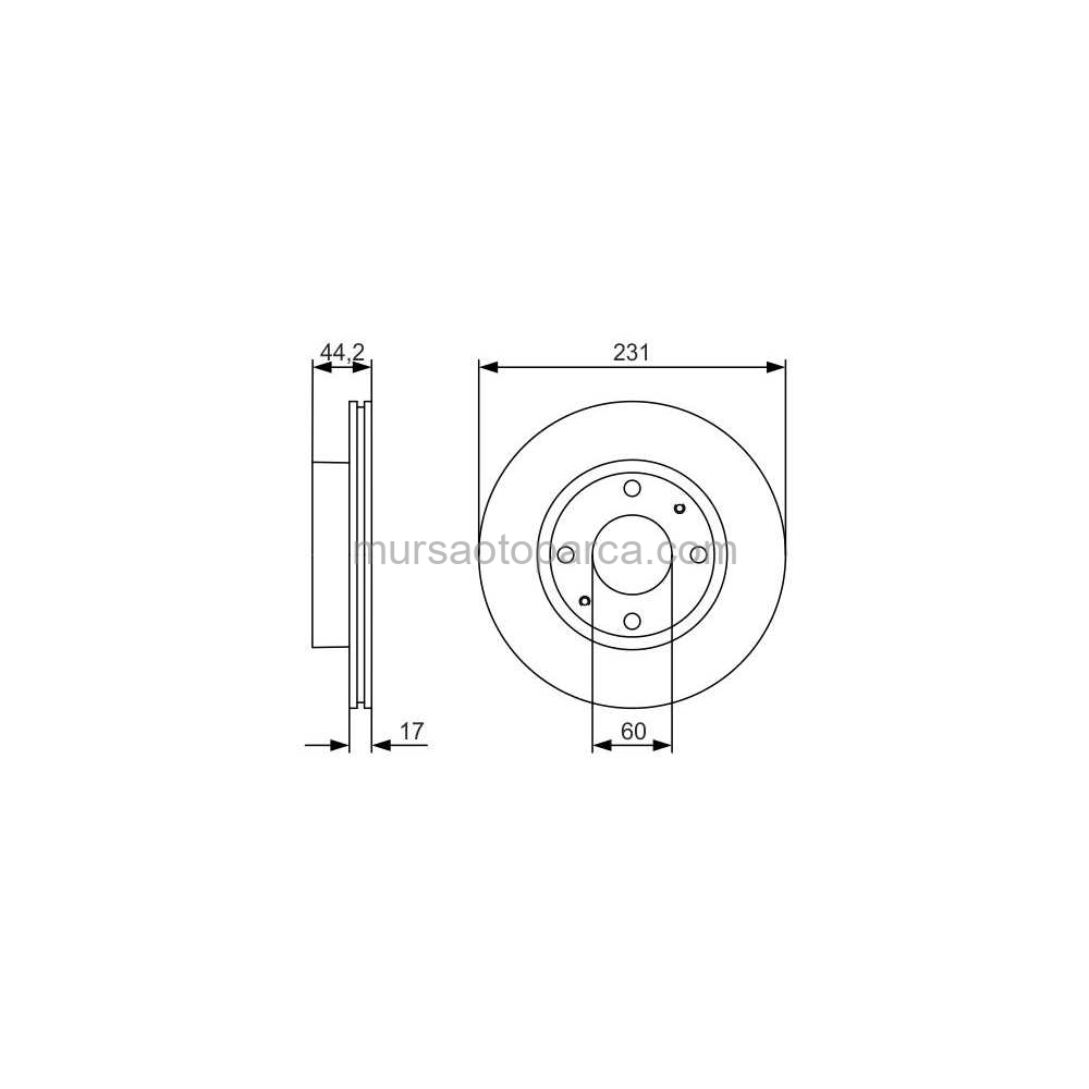 Carry Ga413 Ön Fren Diski 99-05 55311-76A00 
