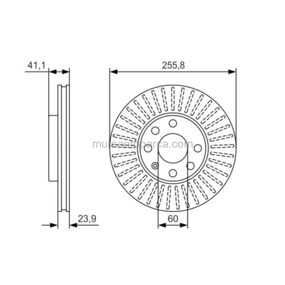Astra G Fren Diski Ön Adet 98-07 569059 