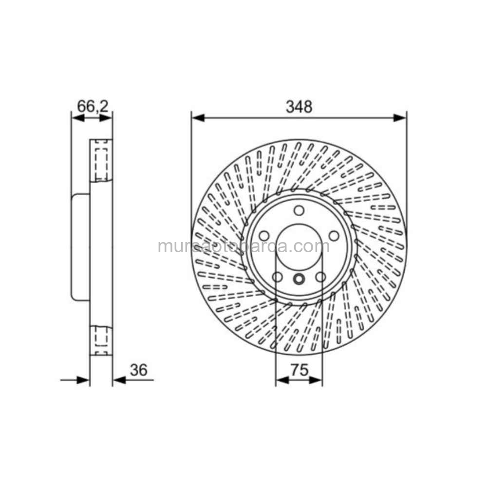 F06-F07-F10-F10 Lcı-F11- Fren Diski Ön Sol 10-17 34116785669