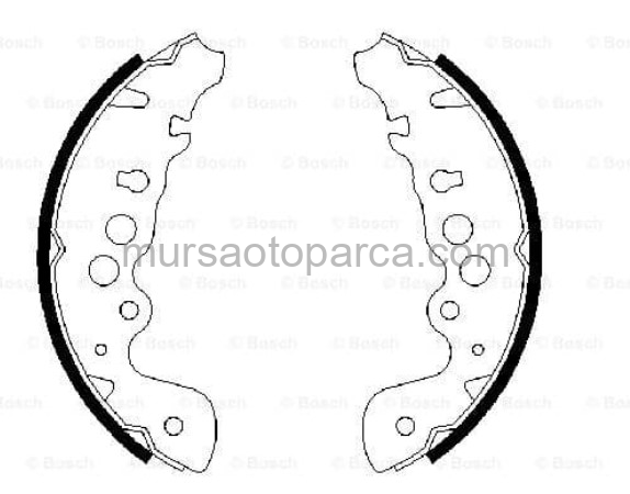 Grand Vitara 1998-2005 Vitara 2002-2005 Arka Fren Balatası Kampana 5320065D11