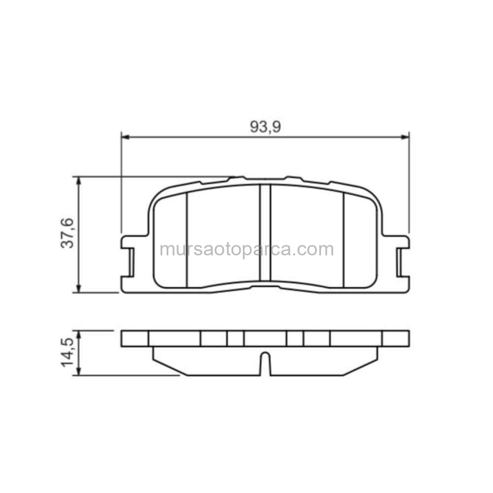 Camry V3 Fren Balatası Arka . 02-05 04466-33130