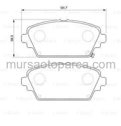 Cx7 2006 Sonrası Cx9 -7 Ön Fren Balatası L2Y63323Z 