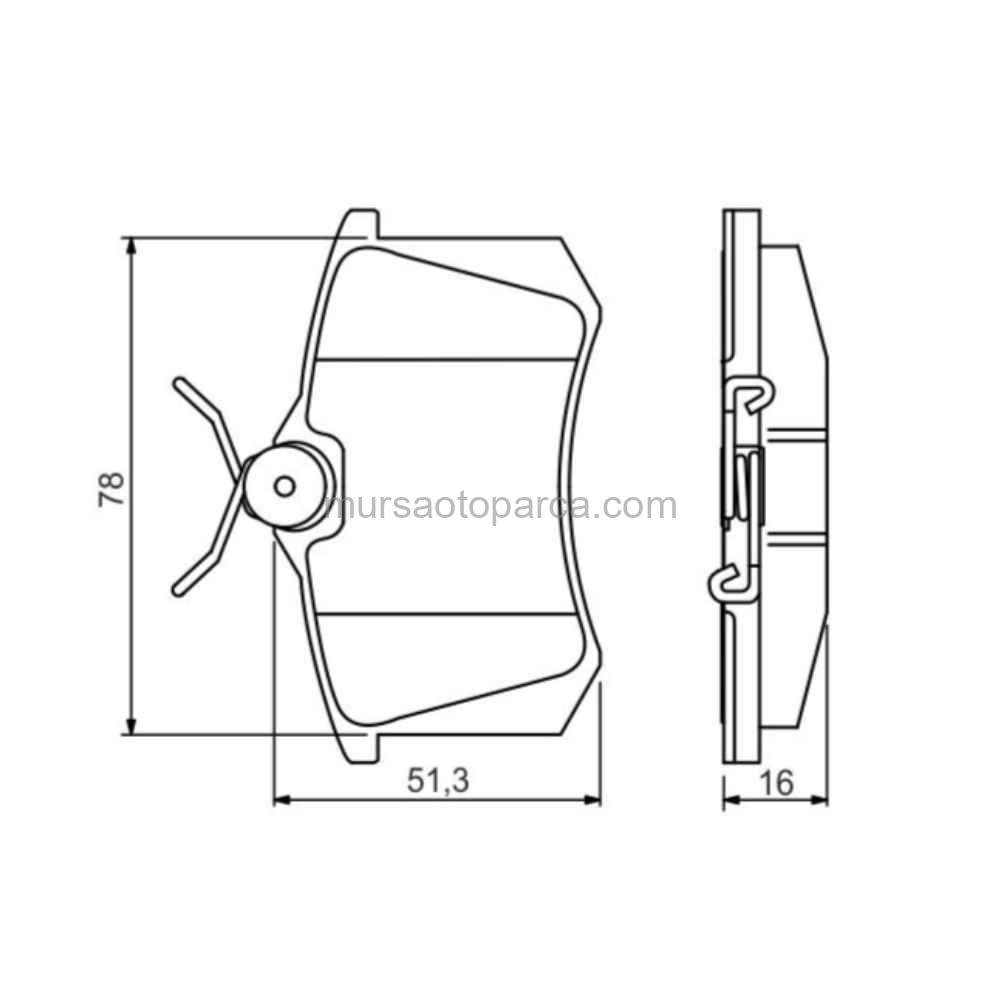 Megan 2 /Fluence/Polo/Golf/307 Fren Balatası Arka Diski 03- 7701207695 