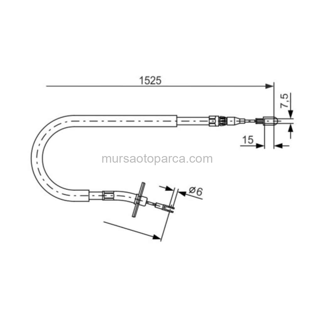 Sprt.412 413.Cdı .Lt46 El Fren Teli Sol 95-06 A9044200185 