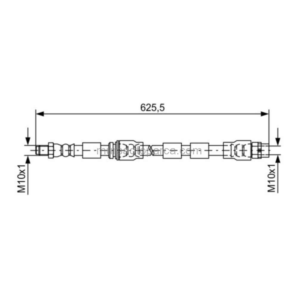 X5 E70-X5 F15-X5 M F85-X6 E71-X6 E72-X6 F16-Fren Hortumu Ön 07-21 34306887451 