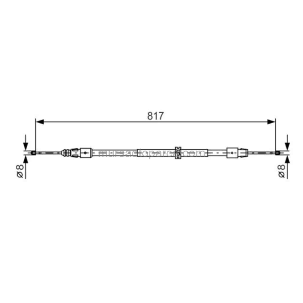 W164 El Fren Teli 817 Mm 2005-2014 A1644202385 