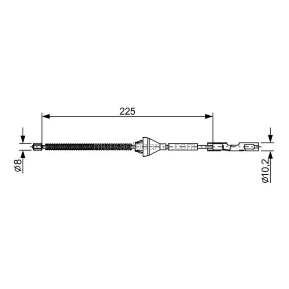 Focus/C-Max El Fren Teli Arka 04-11 3M51 2A635 Bb