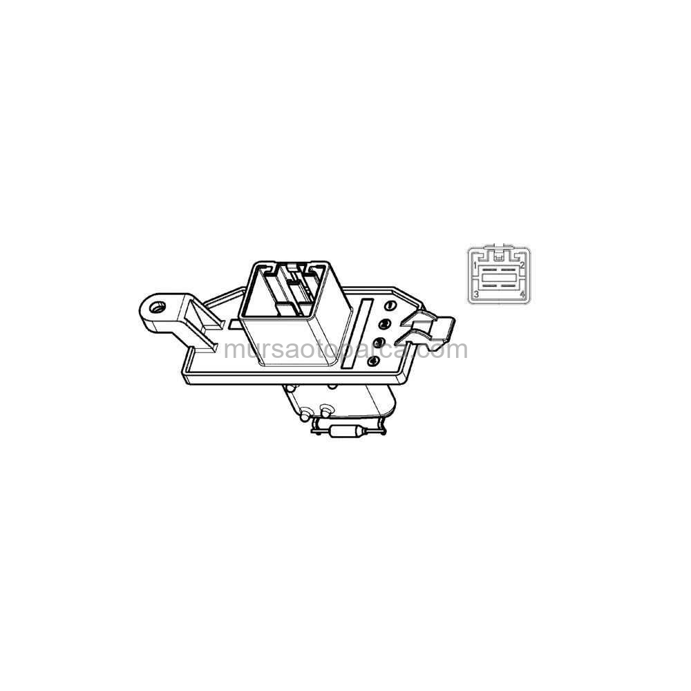 Transit V-363/Courıer Kalorifer İsı Rezistansı 12- Av11 18B647 Ab 