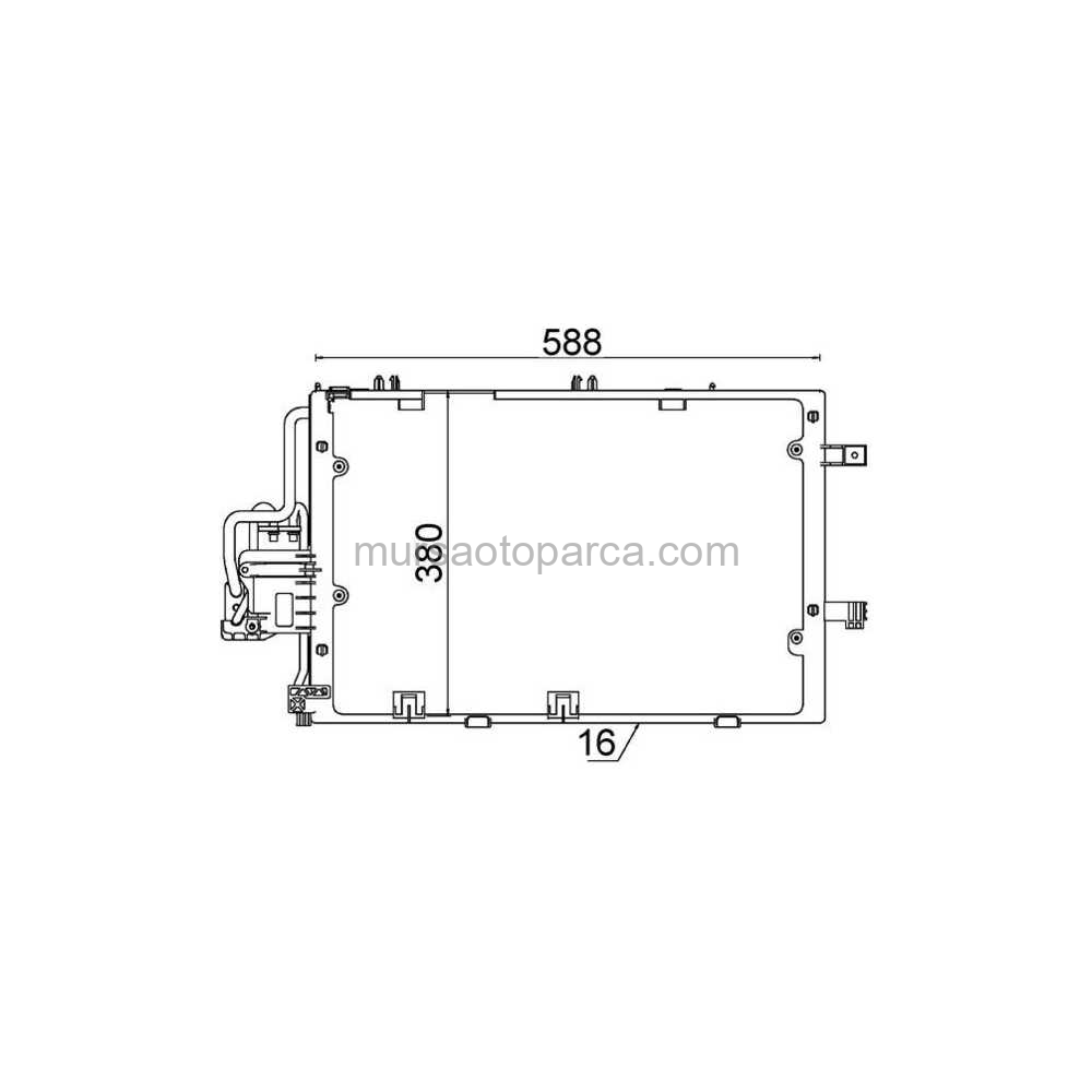 Corsa C Klima Radyatörü 01- 1850091 