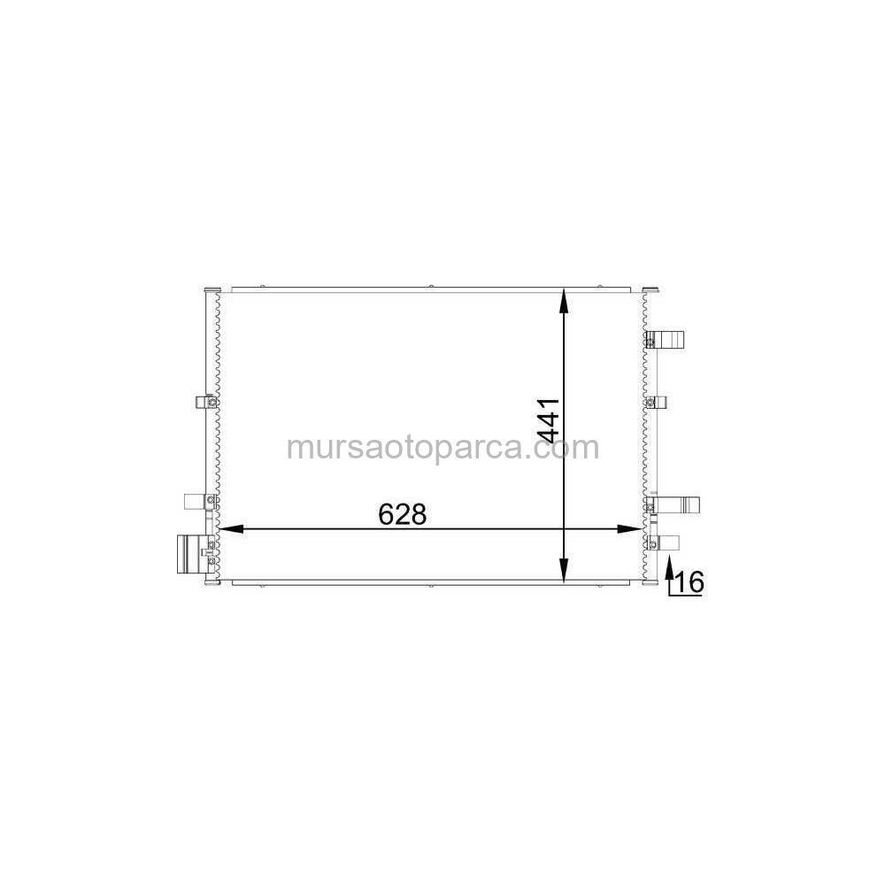 Mondeo Klima Radyatörü 5 İleri Otom Sanz 01-07 2S7H 19E908 Ad 