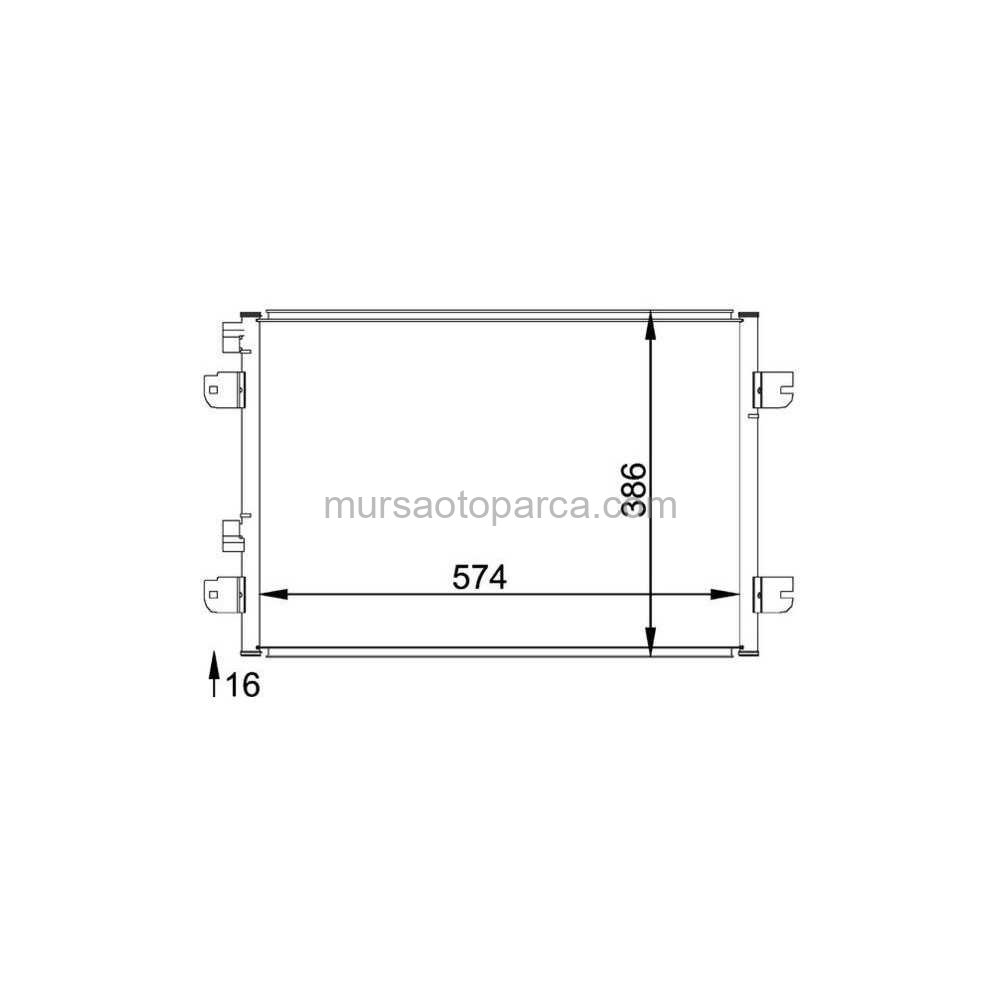 Menage İ/Scenıc İ/Logan/Sandero/Duster Klima Radyatörü 96- 8200182361 