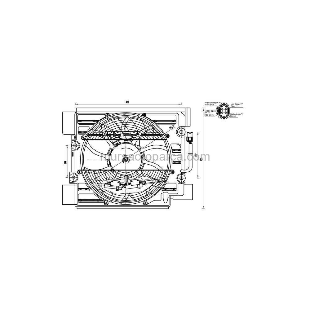 E39 Klima Fan Motoru 96-98 64548380780