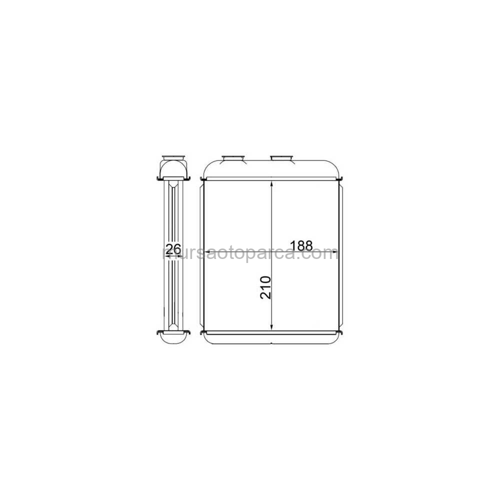 Astra G Astra H Kalorifer Radyatörü Delphı Tipi Al/Brz 01- 1618312 