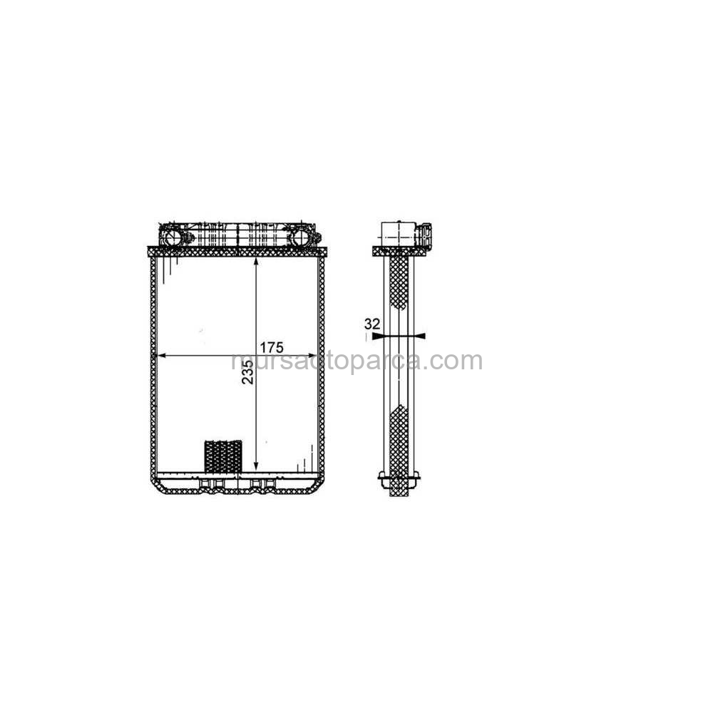 W203-209-230 Kalorifer Radyatörü 00- A2038300161 