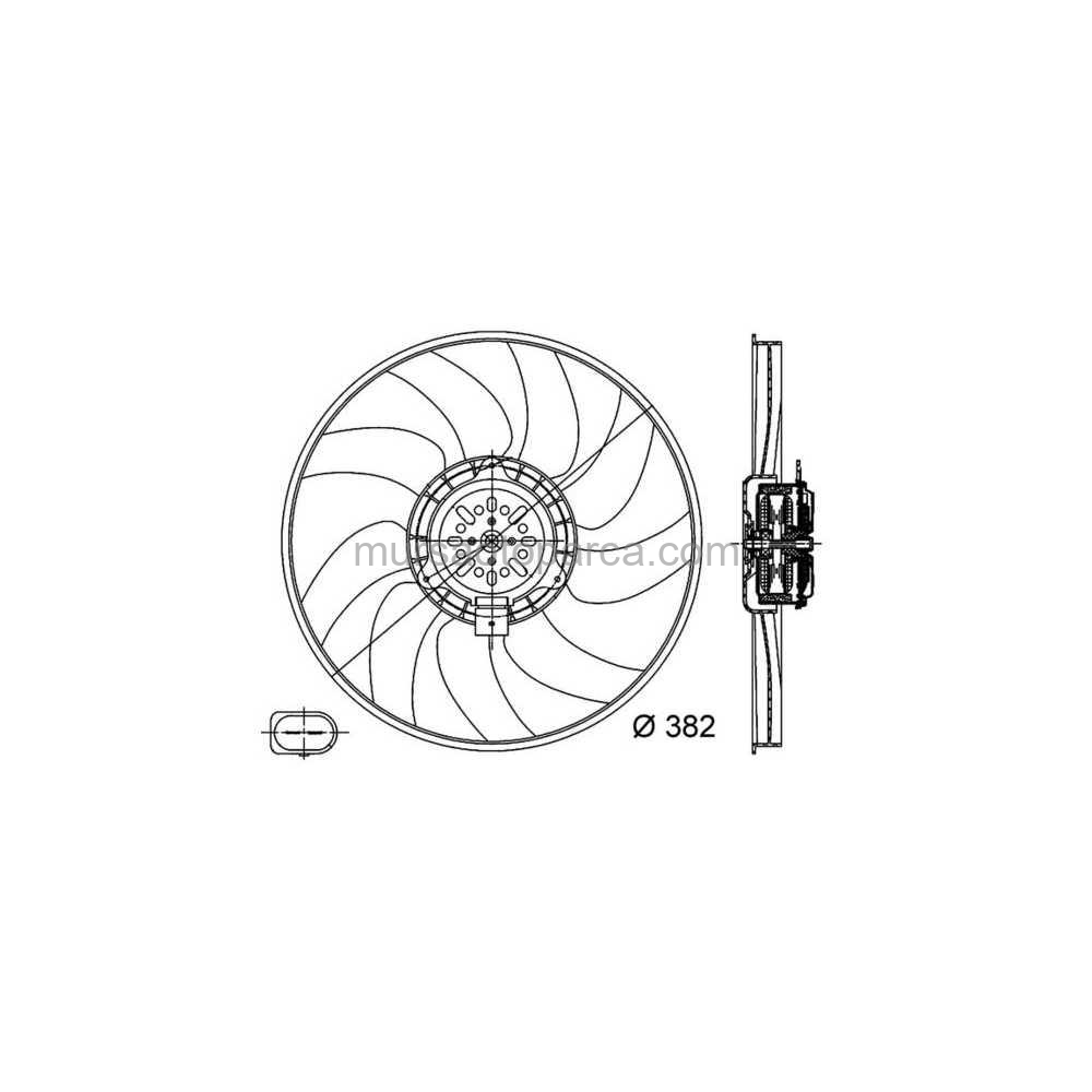 A4-A5-A6-Q5 Fan Motoru Sol 400 Mm L 08- 8K0959455G