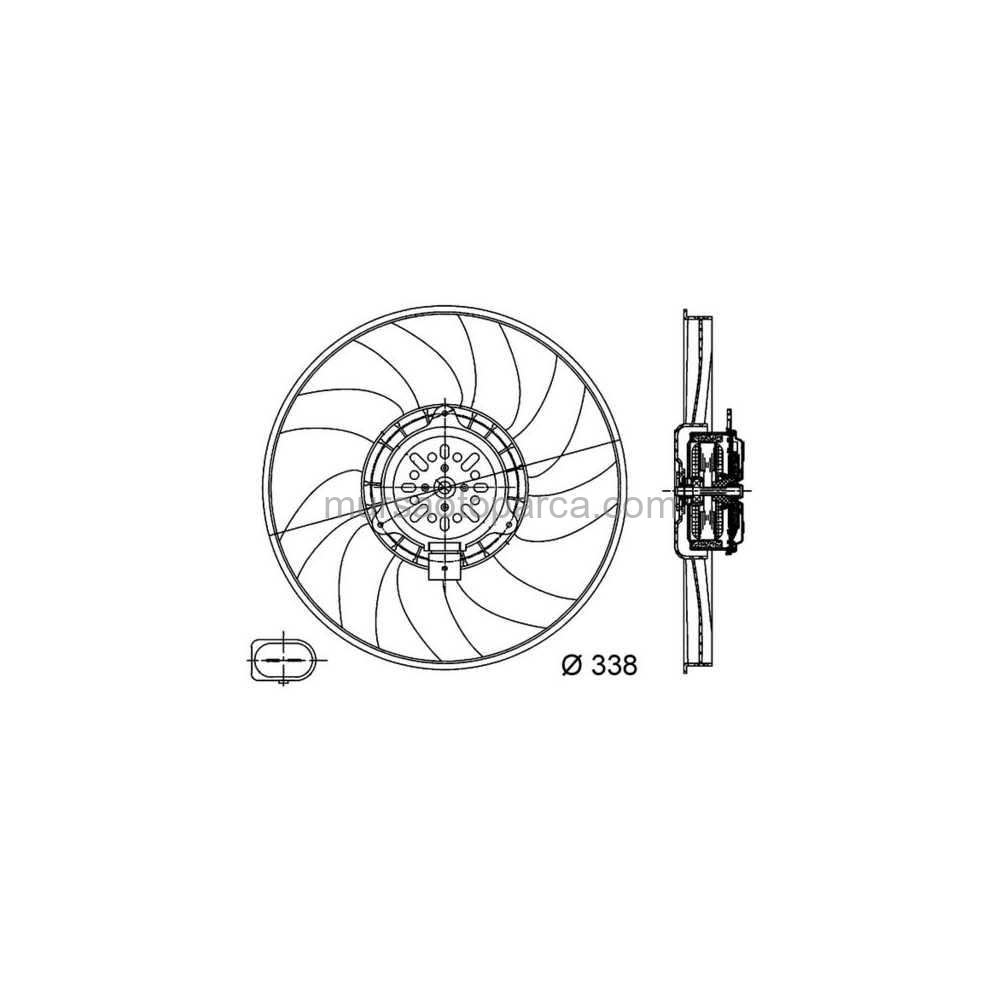 A4-A5-A6-Q5 Fan Motoru Sağ 350 Mm 08- 8K0959455M