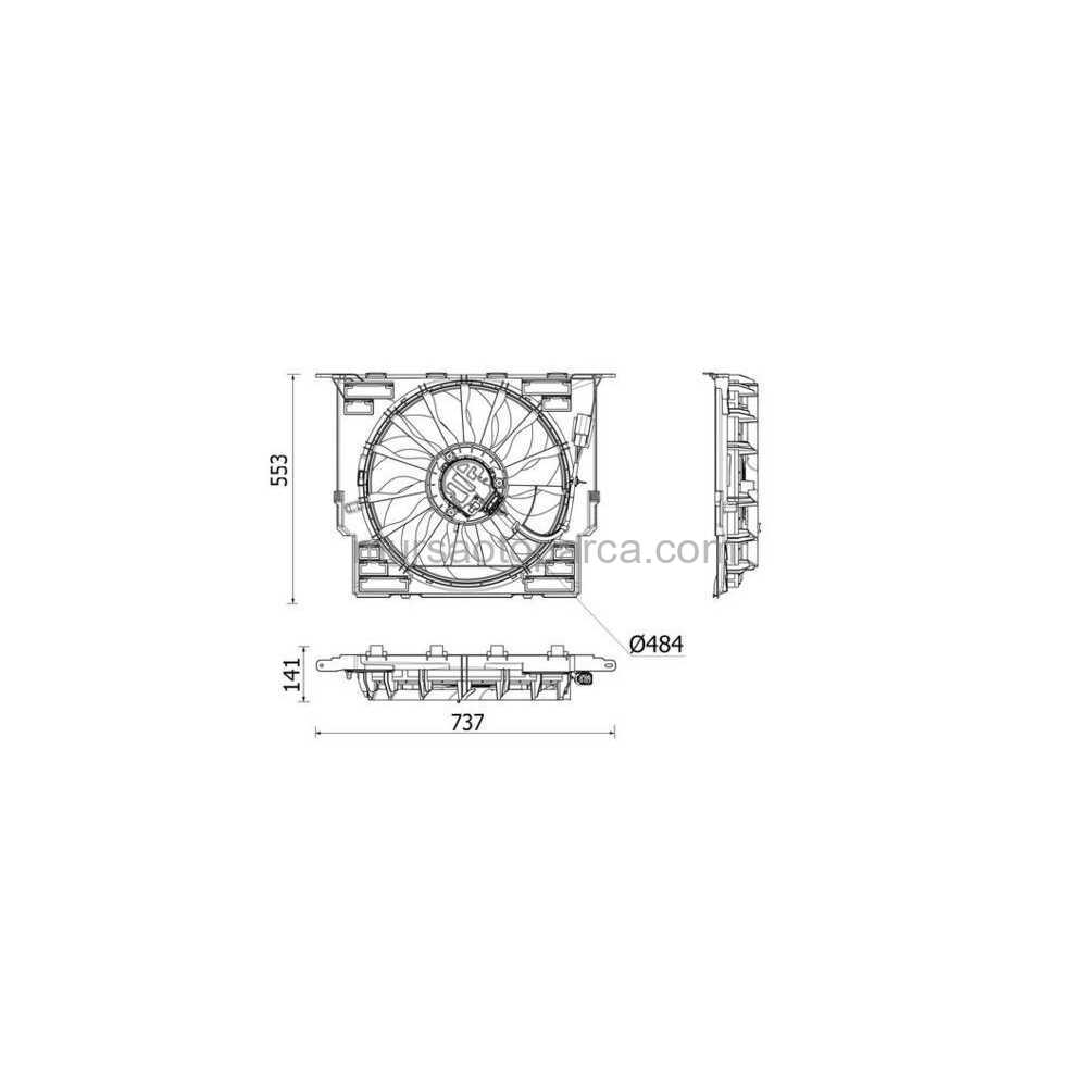 G30-G31-G32 Klima Fan Motoru 17- 17428472266 