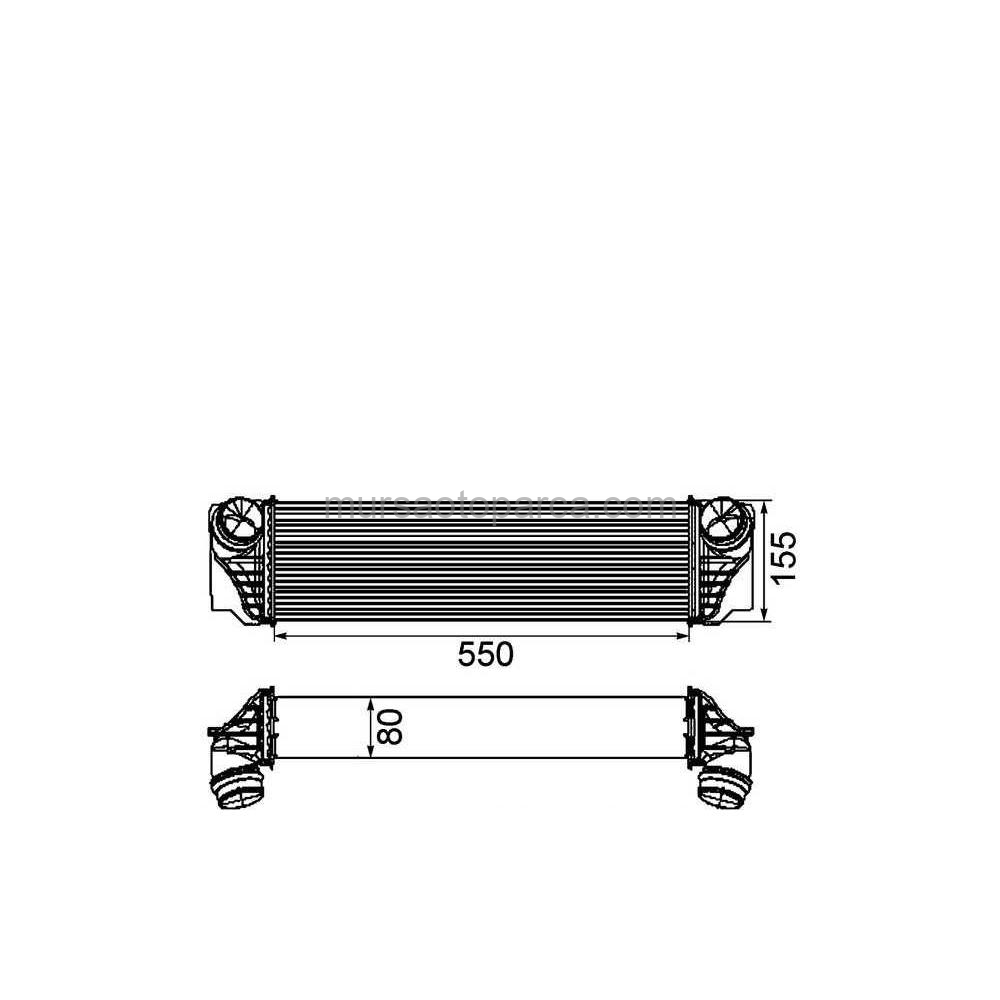 F07-F10-F10 Lcı-F11-F11 Lcı-F01-F02 Turbo Radyatörü 10-17 Bhr Cı 184 000P 17117805629