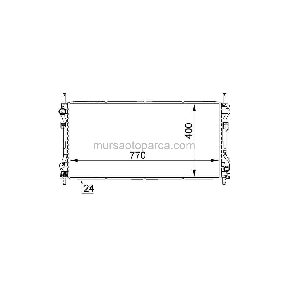 Transit V-184 Su Radyatörü Klimasız 125 Ps Önden Çeker 01-06 Me1C1H 8005 Je 