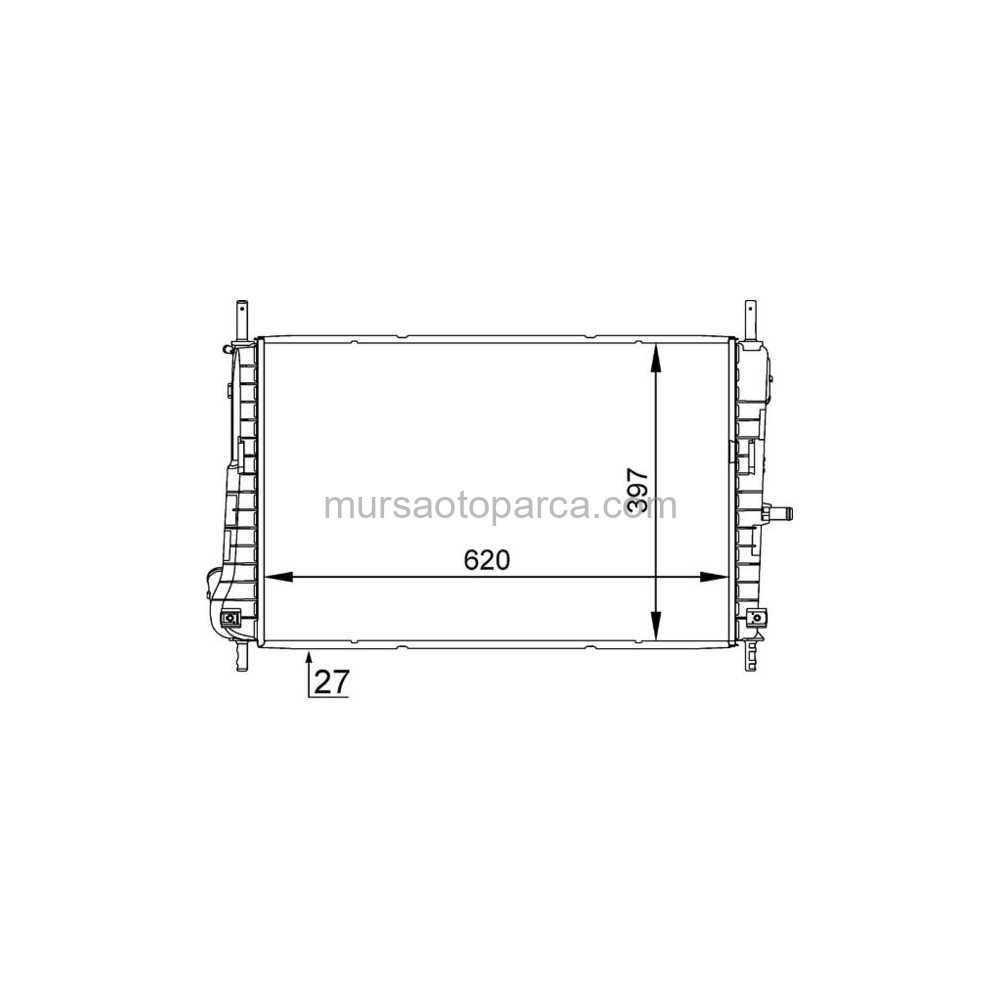 Mondeo Su Radyatörü Dizel 01- Xs7H 8005 Ed 