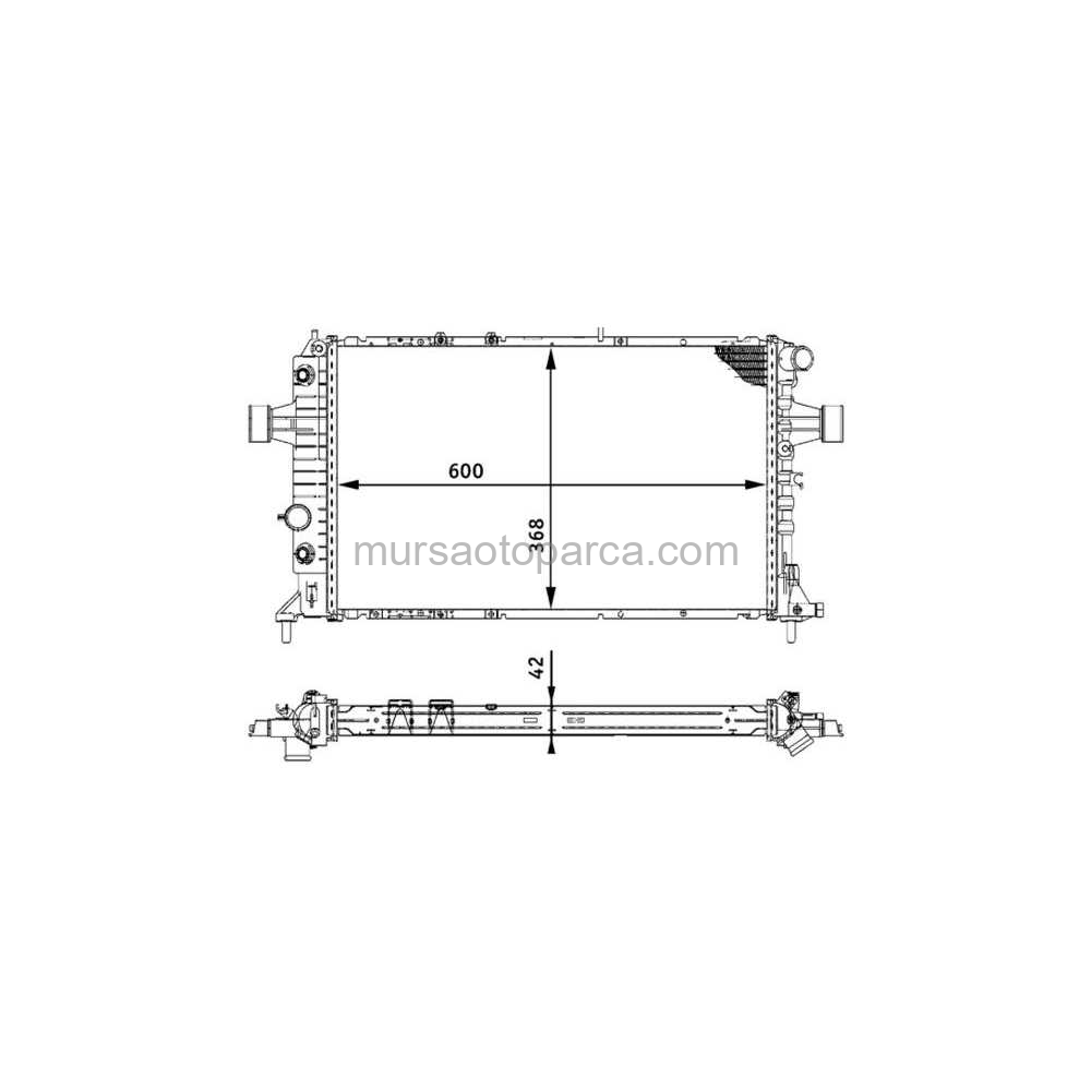 Astra G Su Radyatörü Mekanik 42 Mm 99- 1300407 