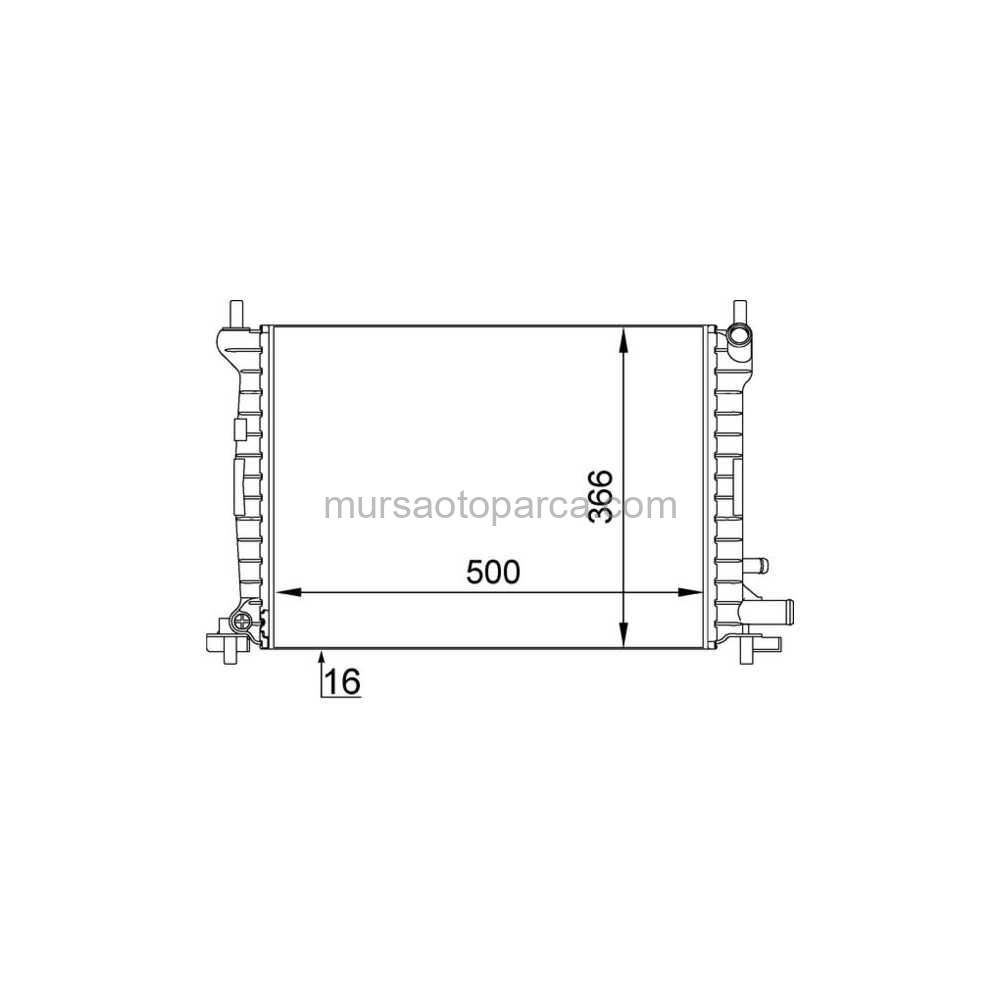 Fiesta/Ka Su Radyatörü 96-01 Xs6H 8005 Fa 