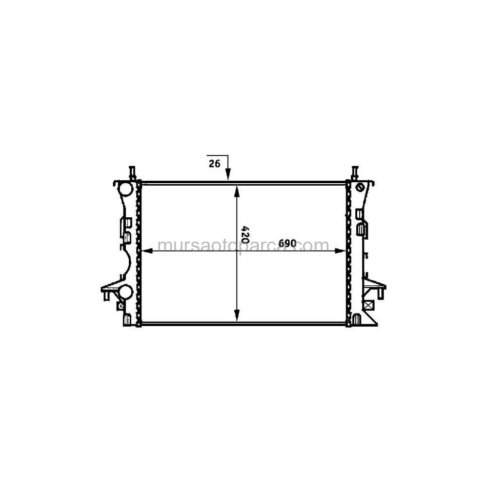 Laguna 2/Espace Su Radyatörü 01- 8200008764