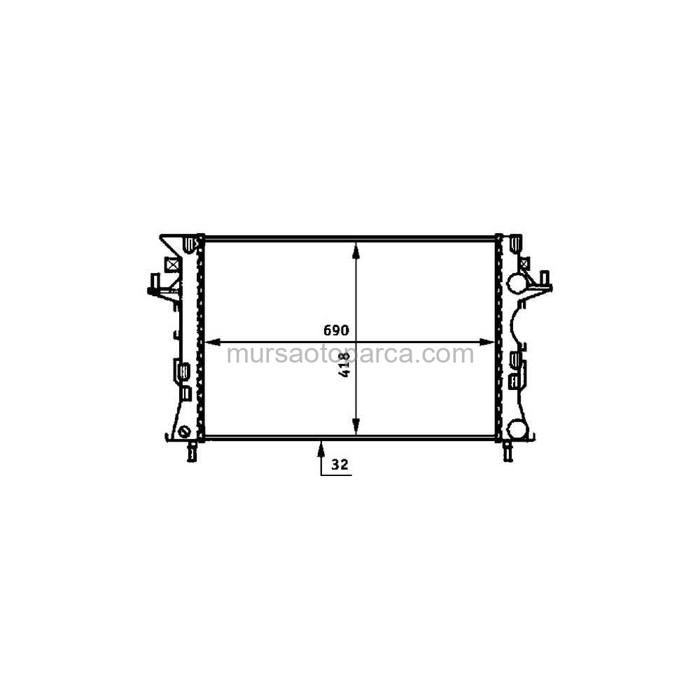 Laguna 2/Espace 3 Su Radyatörü 01- 8200008765