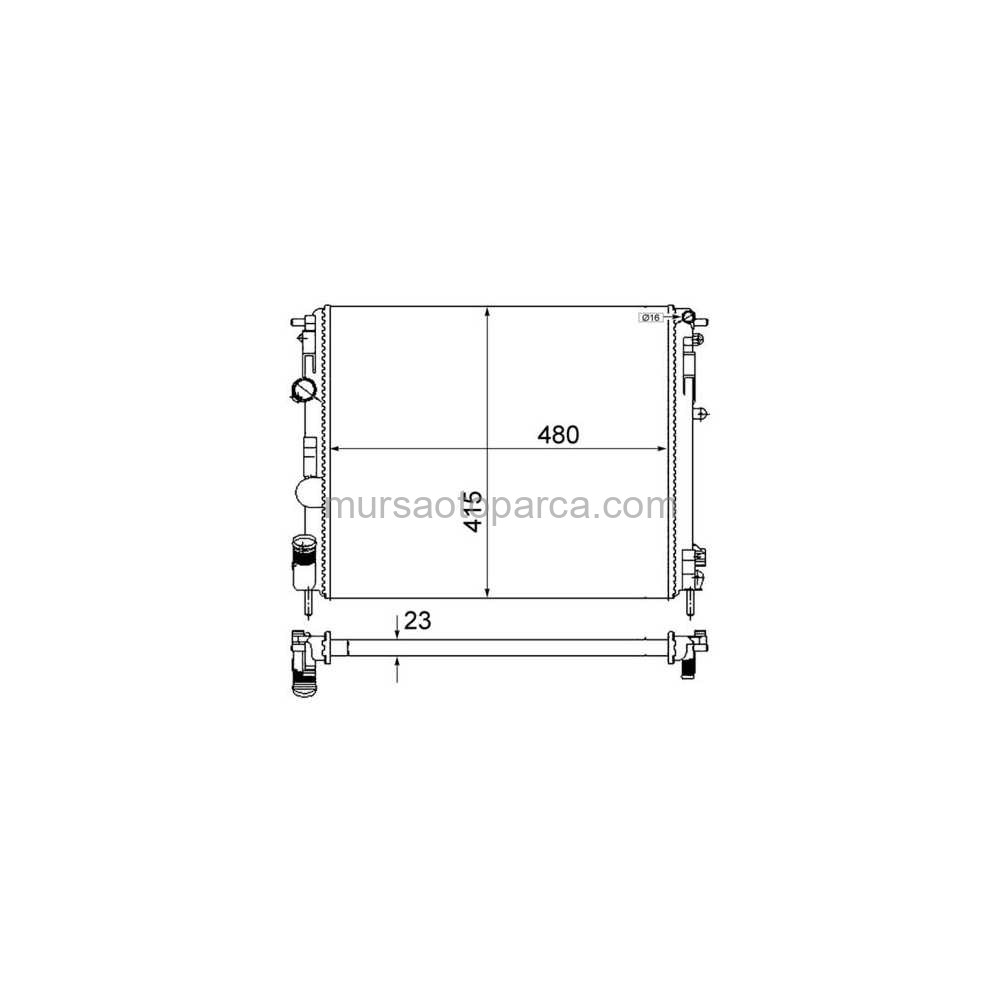 Clio/Kangoo Su Radyatörü 97- 7700430784 