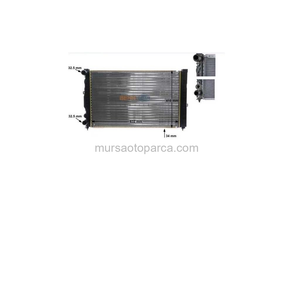 Passat-A4-A6 Su Radyatörü Manuel 97-00 8D0121251Q