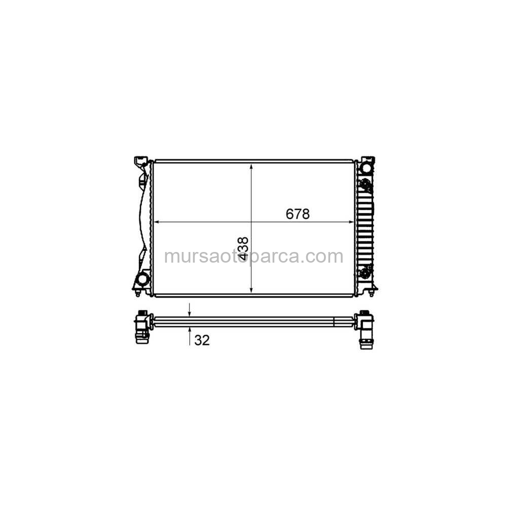 A6 Su Radyatörü 8Mk 376 735-151 04-13 4F0121251F 