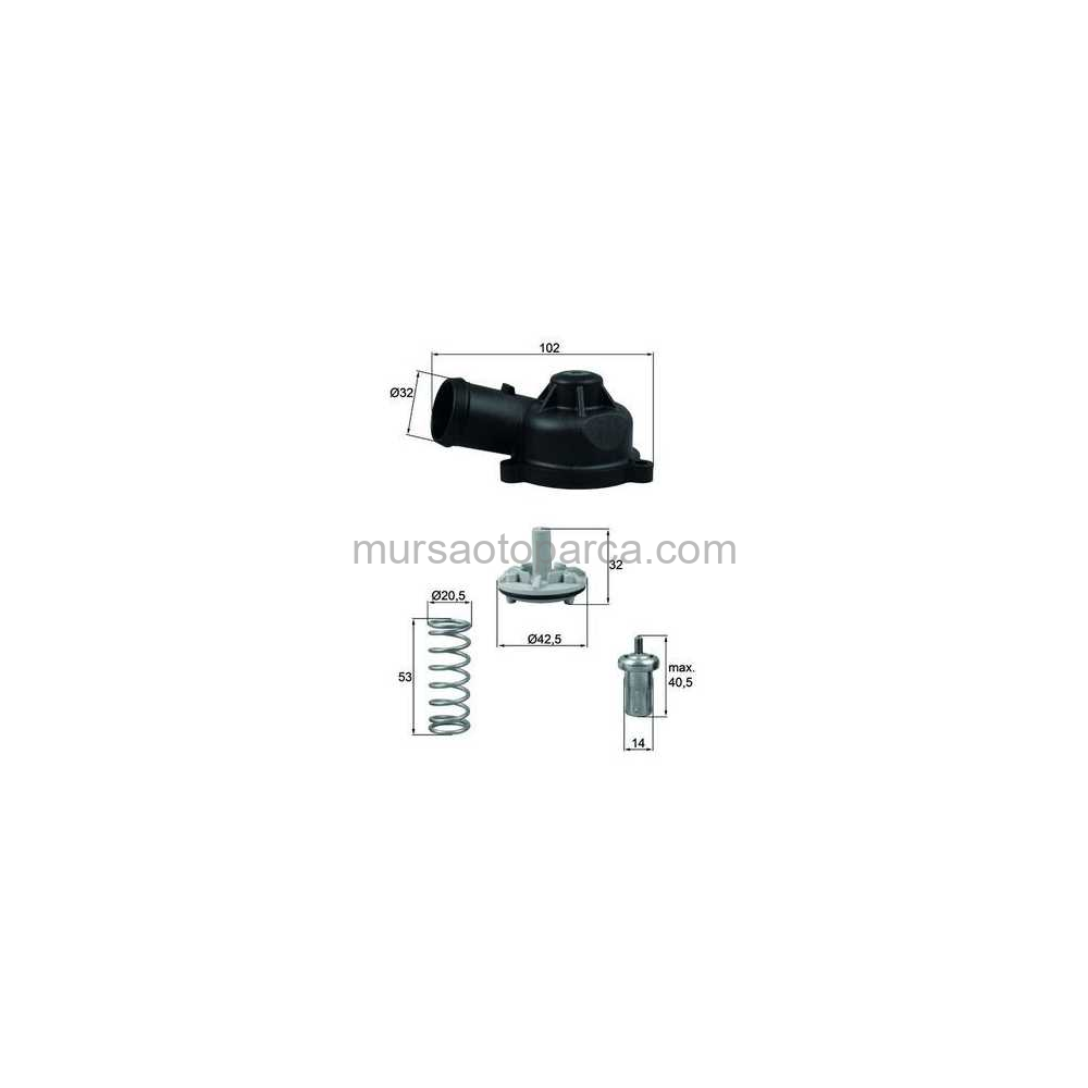 Golf5-Jetta- Tiguan -Passat Termostat 83 C Teklı-Takım 04- Bhtı24483D 03C121110K