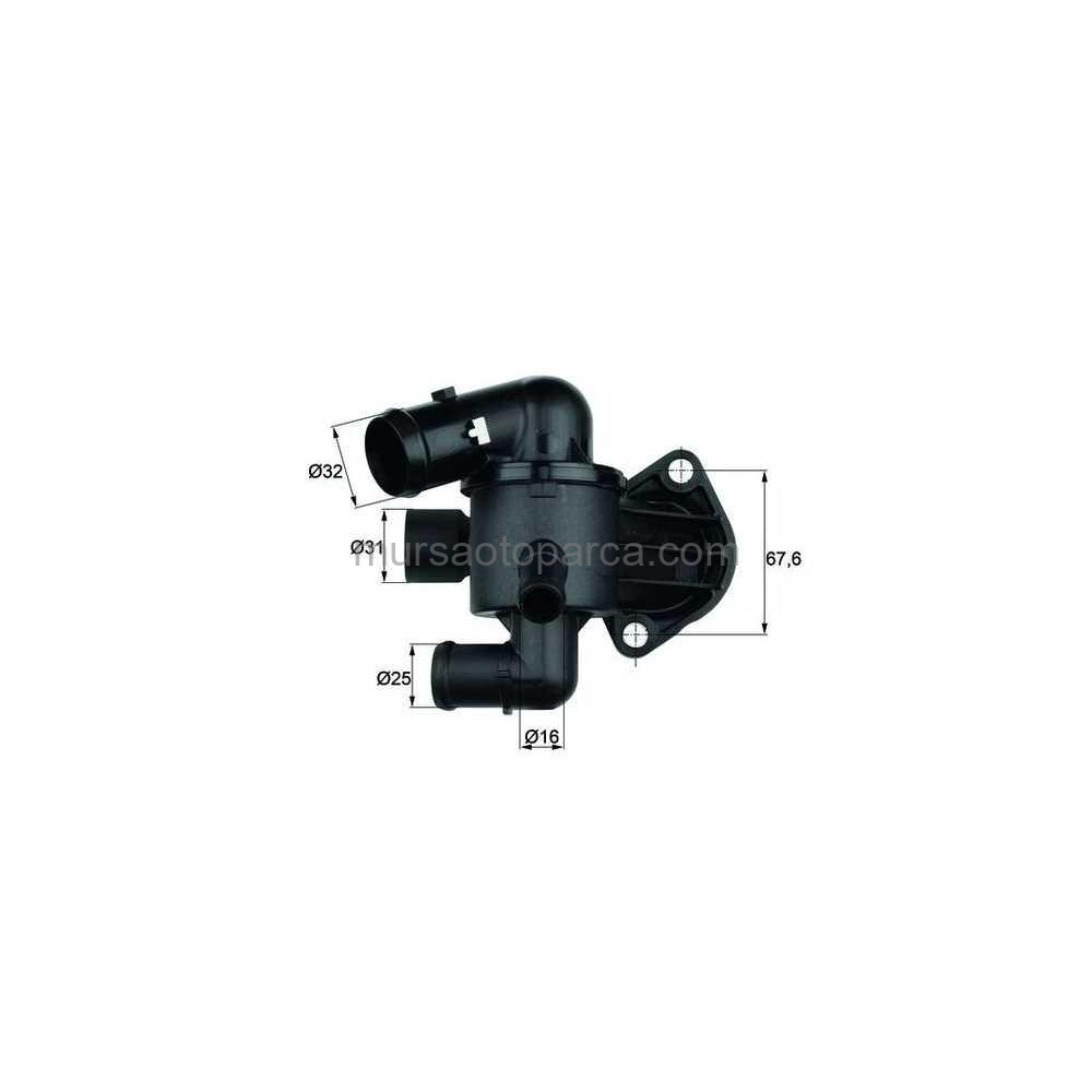 Golf6-Jetta-Passat Termostat Komple 87 C 10- Bh Tı 33 87 03L121111Ac