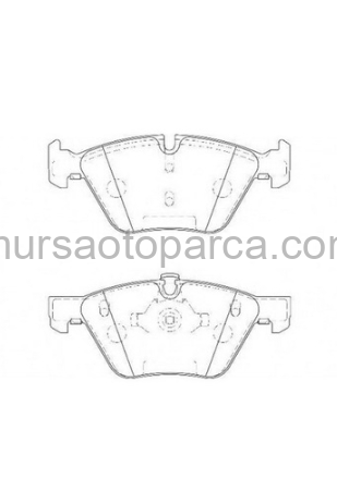 F10-F10 Lcı-F11-F11 Lcı-F18-F18 Lcı Ön Fren Balatası 10-17 34116858047