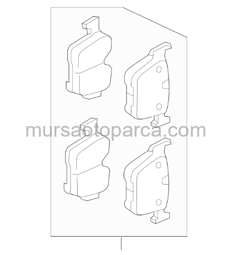 Land Rover Range Rover Discovery Sport Evoque Arka Fren Balatası 14- Lr160504 