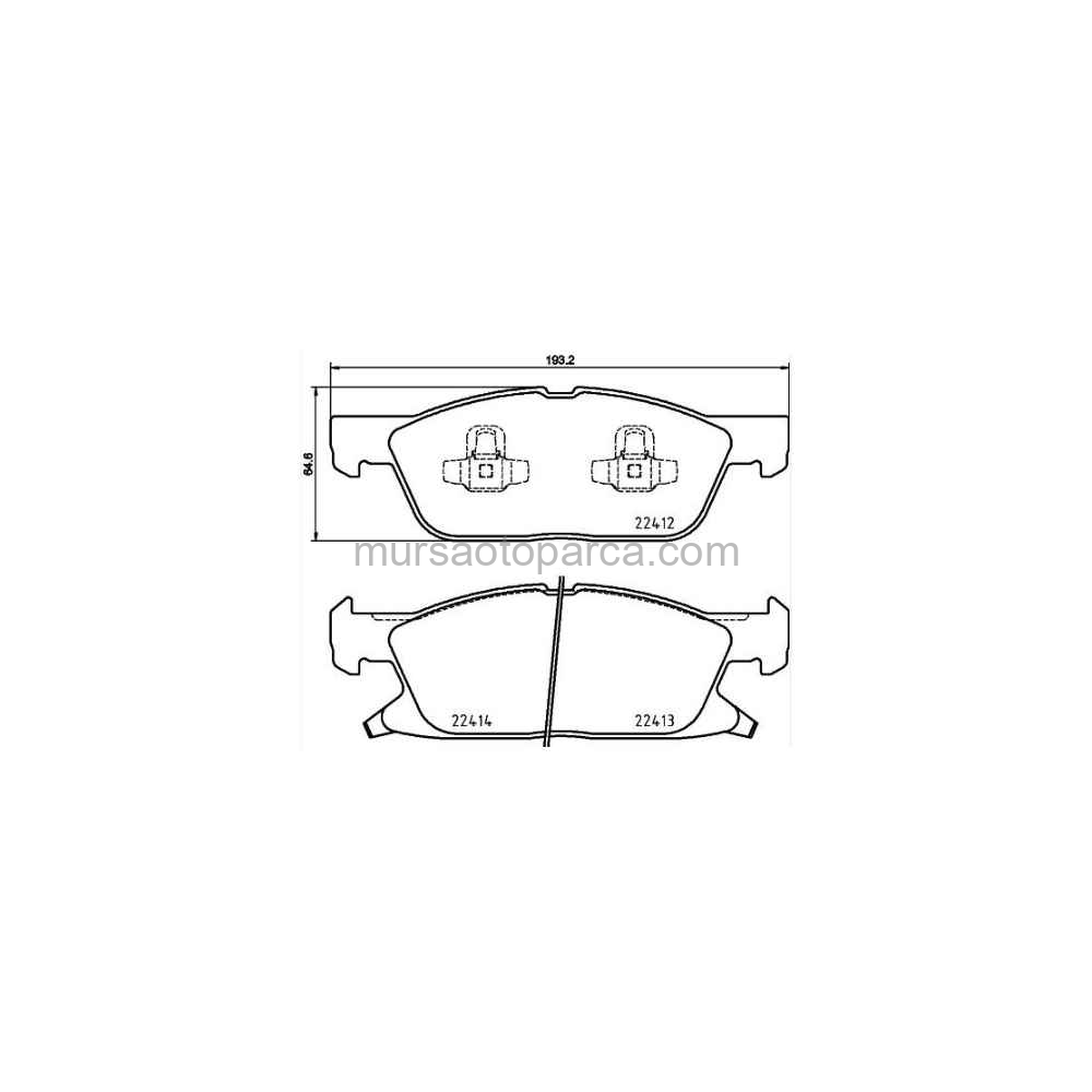 S-Max/Galaxy/Edge Fren Balatası Ön E1Gc 2K021 Ac 15- Ktj1Gc 2K021 Aa 