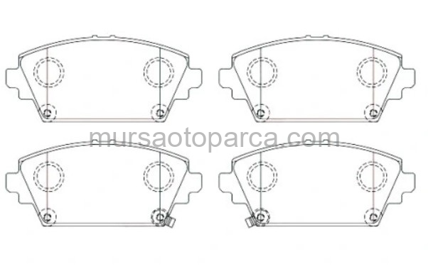 Accord 1999-2002 Euro Primera 2002-2007 Ön Fren Balatası 45022S1Ae50 