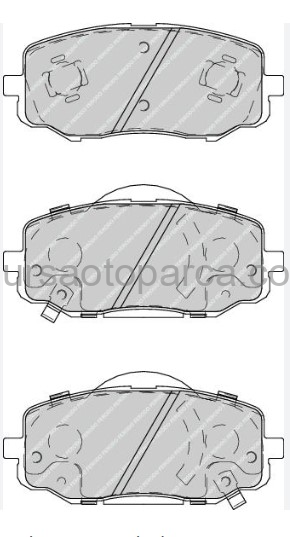 İ10/İ20/Picanto Ön Fren Balatası 2008-2014 581010Xa00 