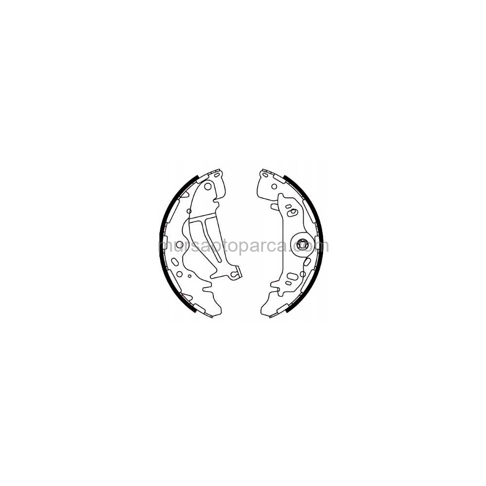 Starex/H1 Arka Fren Balata Pabuç Gs8774 01- 583054Aa30 
