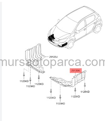 İ20 Karter Muhafazası Sol 2012-2014 291301J500