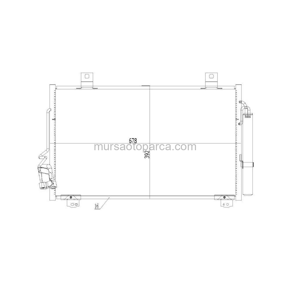 Mazda 3 Bm  Bn Klima Radyatörü 678X392X16 15-18 Ght6-61-480C 