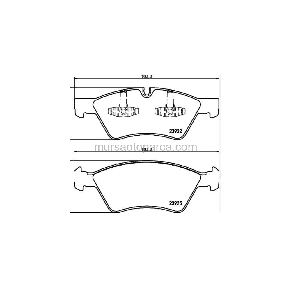 W211 Fren Balatası Ön 05- A1644200820 