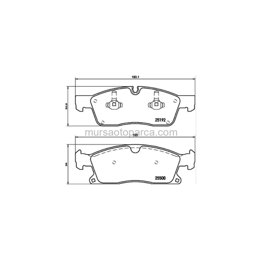 W166 Fren Balatası Ön 11- A0064203820 